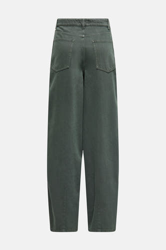 Pantalon vert de ONLY, avec des jambes larges et des poches arrière.