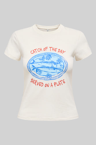 T-shirt met korte mouwen - wit