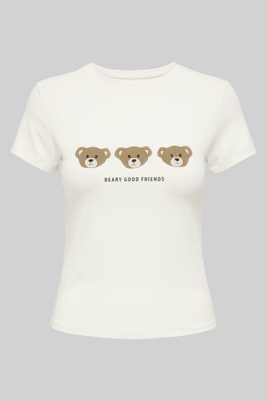 T-shirt met korte mouwen - wit