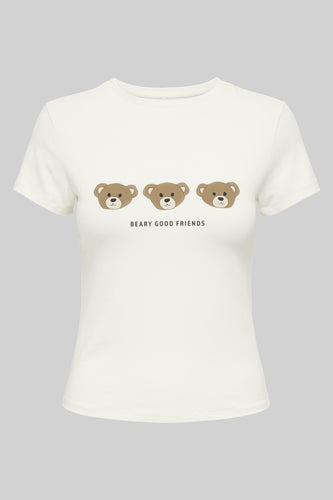 T-shirt met korte mouwen - wit