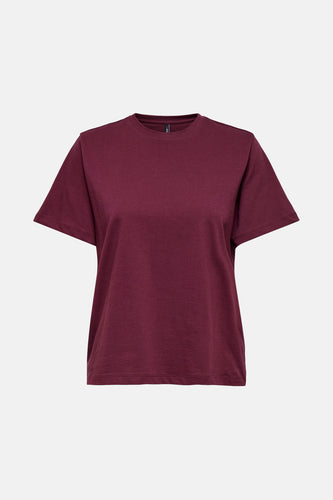 T-shirt met korte mouwen - bordeaux