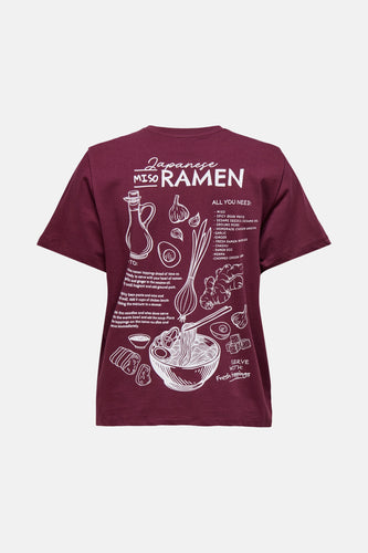 T-shirt met korte mouwen - bordeaux