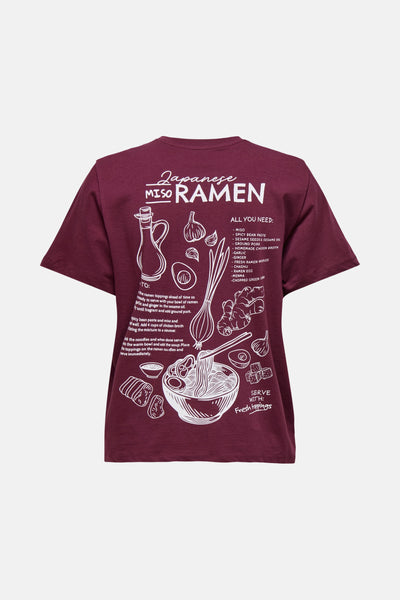 T-shirt (korte mouwen) Bordeaux - ONLY®