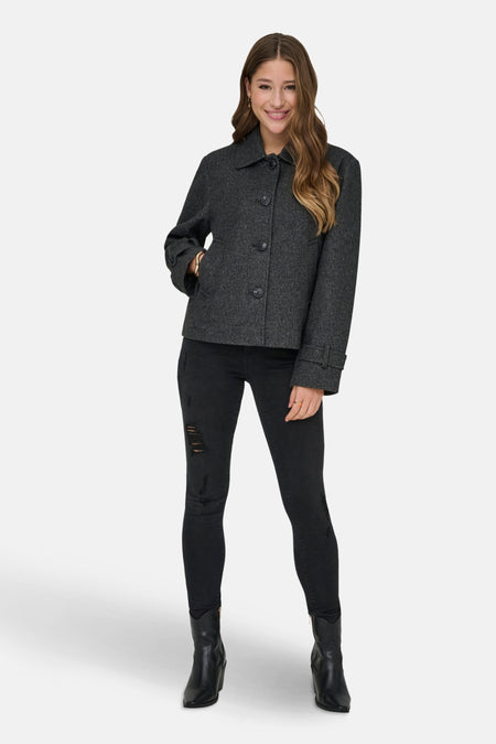 Korte jas grijs - ONLY®