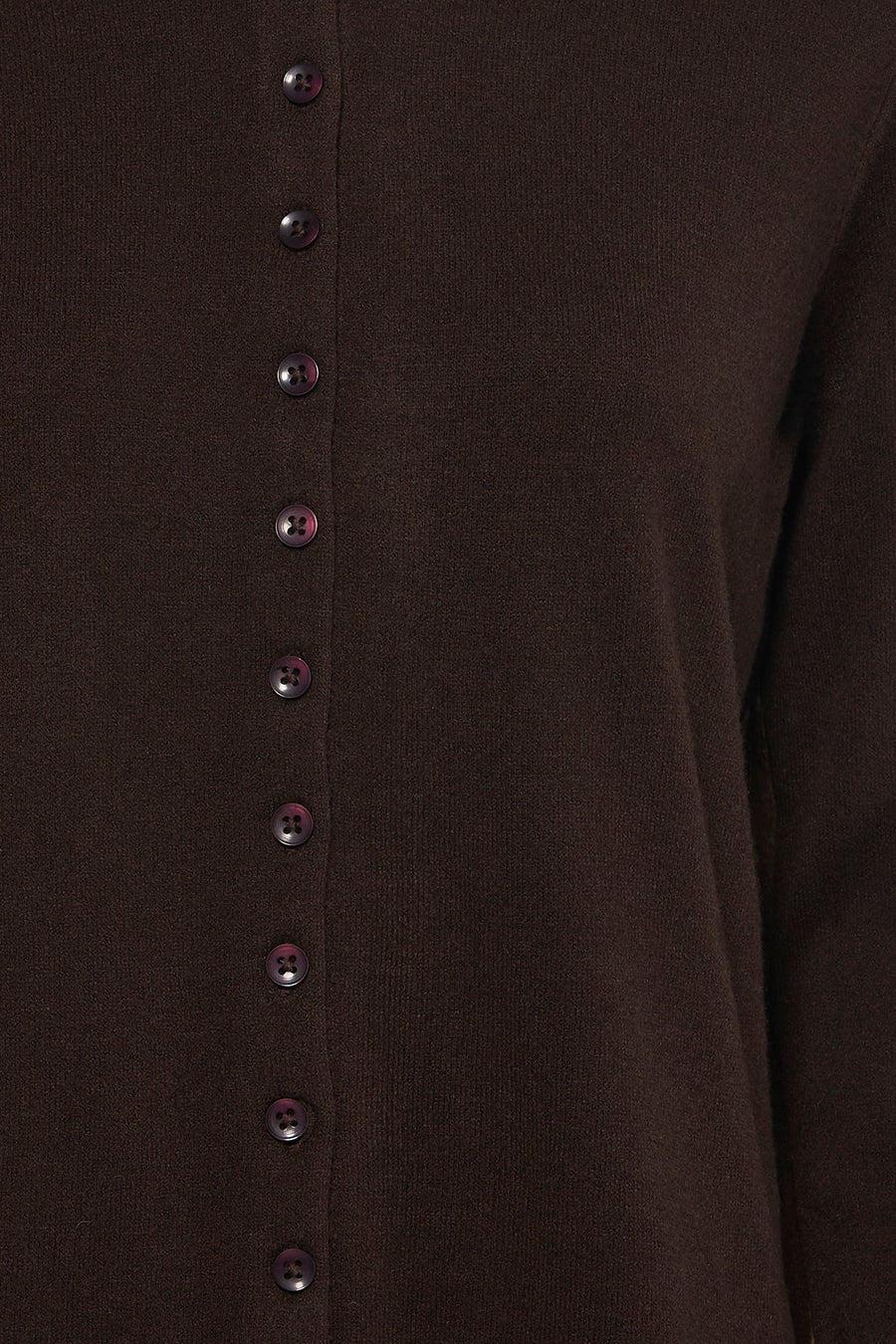 Gilet marron de JDY, avec fermeture à boutons.
