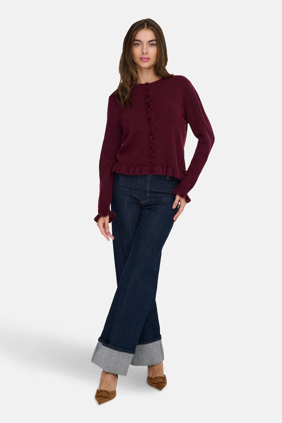 Cardigan - Bordeaux