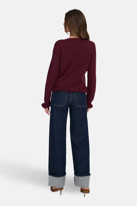 Cardigan - Bordeaux