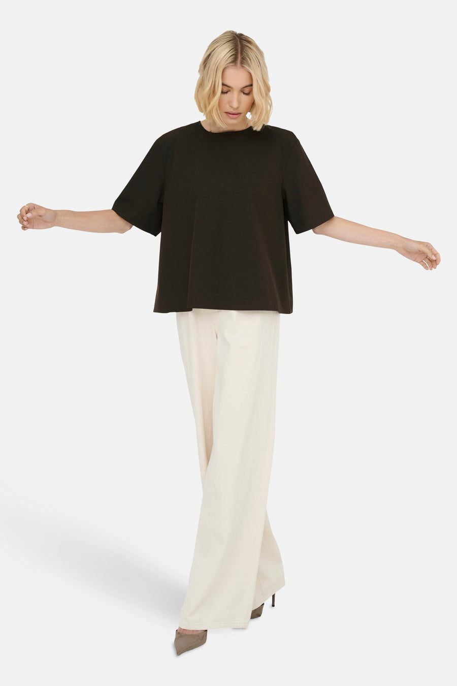 T-shirt met korte mouwen - bruin - ONLY®