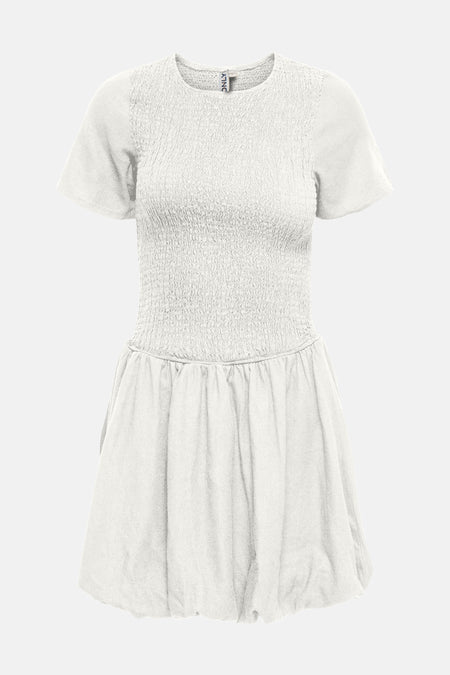 Kleedje met korte mouwen - wit