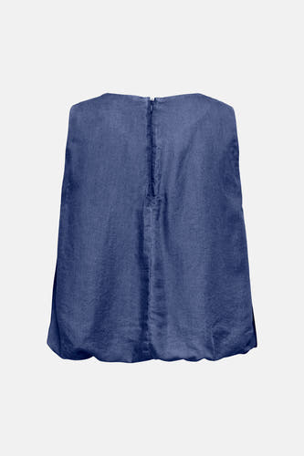 Chemise en jean bleu foncé ONLY® avec fermeture éclair au dos.