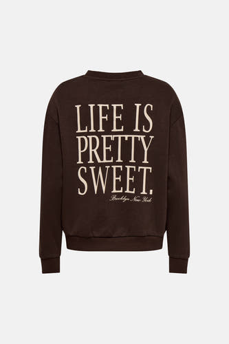 Sweater met ronde hals bruin - JDY