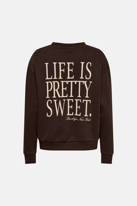Sweater met ronde hals bruin - JDY