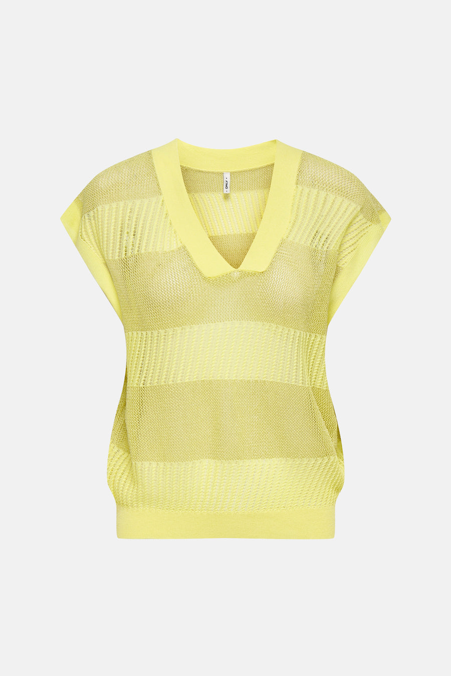 Giletkorte zonder mouw - geel