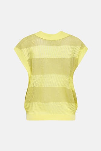 Giletkorte zonder mouw - geel