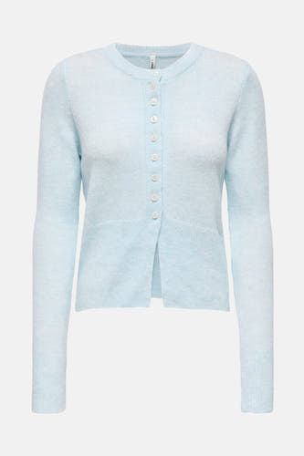 Veste bleue ONLY, avec longues manches et fermeture à boutons.