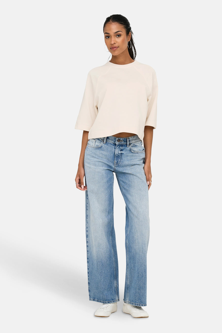 T-shirt met korte mouwen - ecru - ONLY®