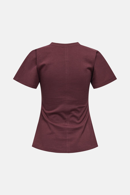 T-shirt met korte mouwen - Bordeaux