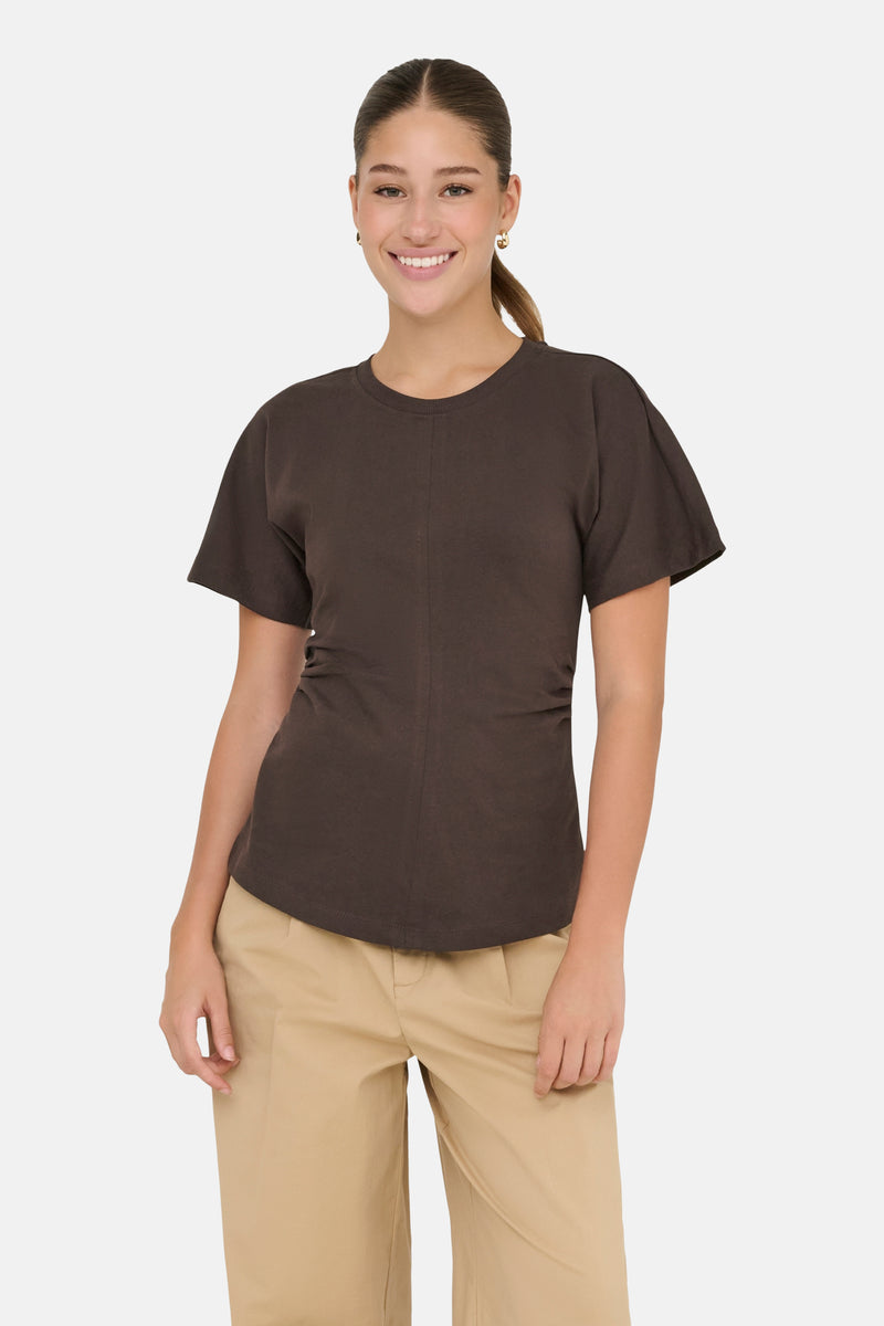 T-shirt met korte mouwen - bruin
