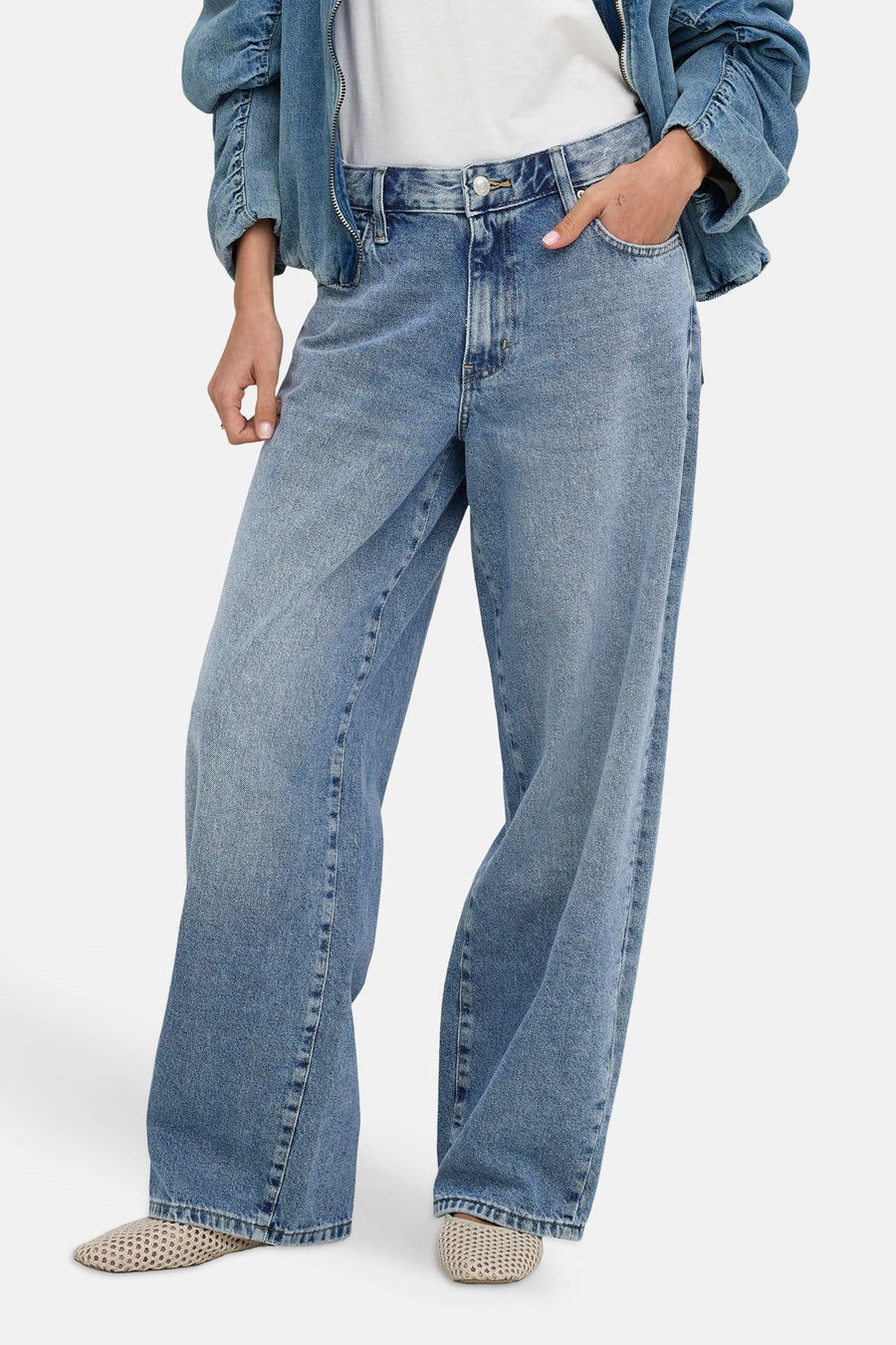 Jeans straight mid blue denim - ONLY®