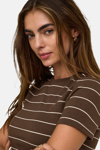 T-shirt à manches courtes - brun