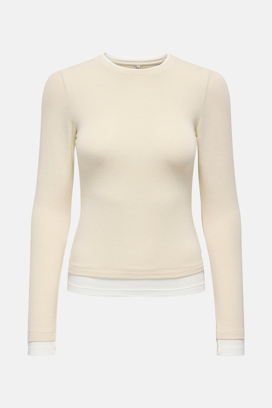 T-shirt met lange mouwen - ecru - ONLY® - 1