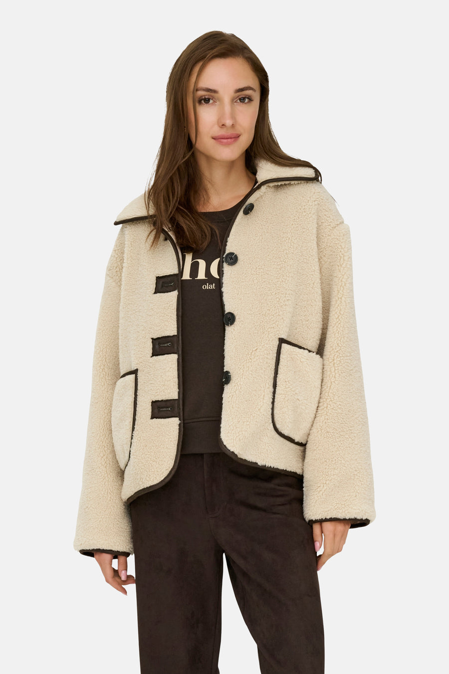 Korte jas beige - JDY