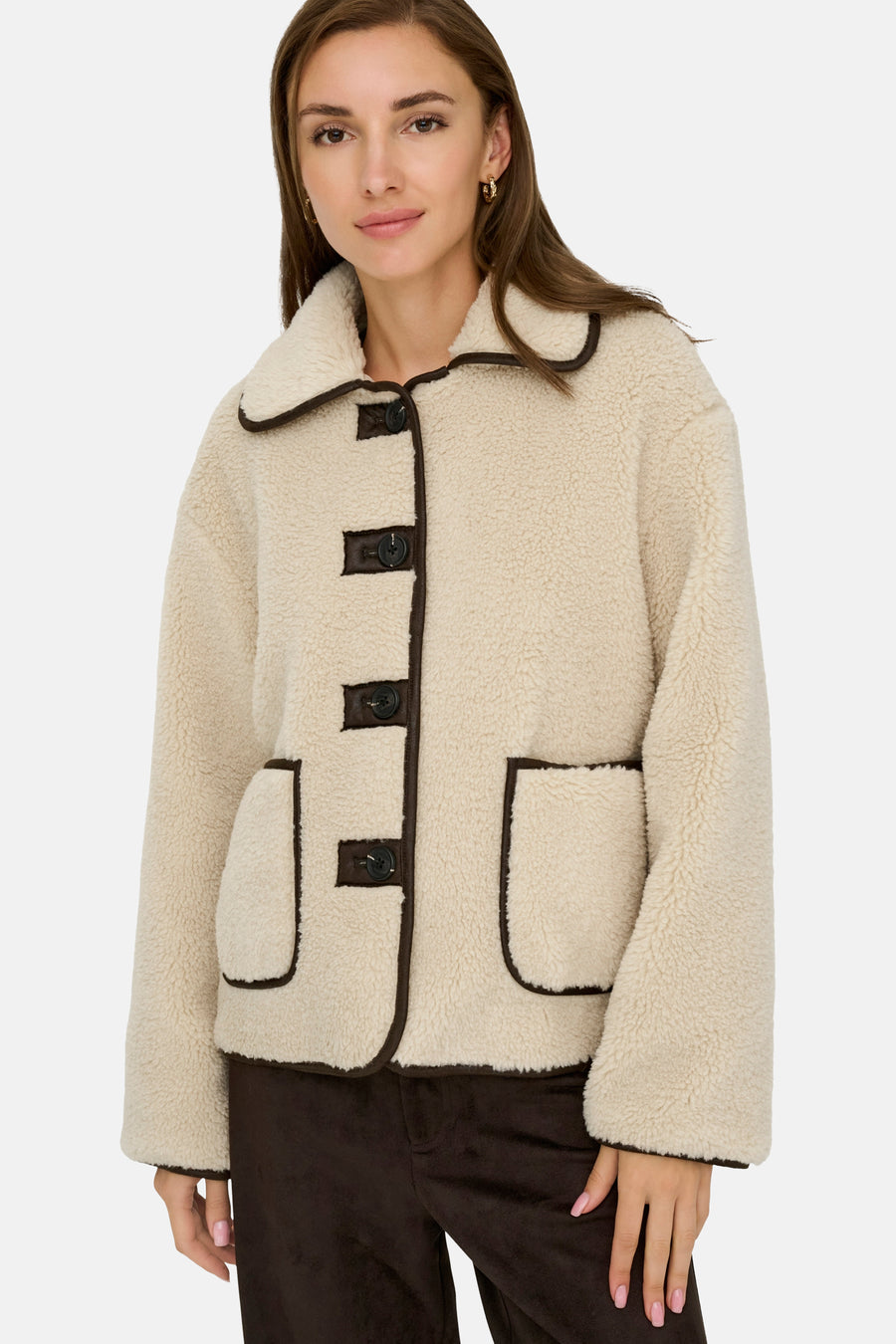 Korte jas beige - JDY