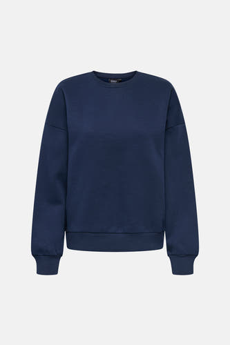 Pull bleu à col rond de ONLY, couleur unie.