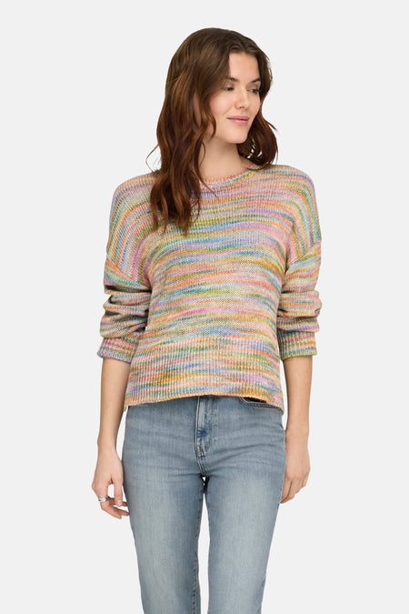 Pull à col rond - multicolore