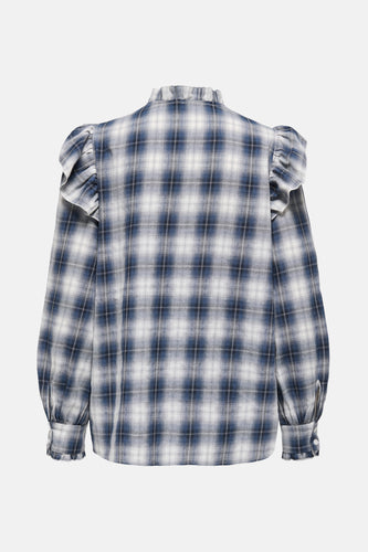 Blouse met lange mouwen - blauw