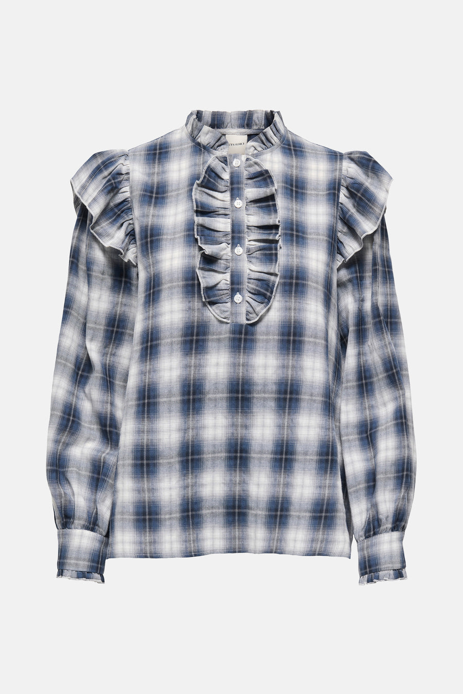 Blouse met lange mouwen - blauw