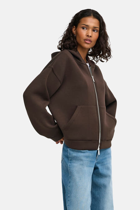 Sweater met kap - Coffee Bean