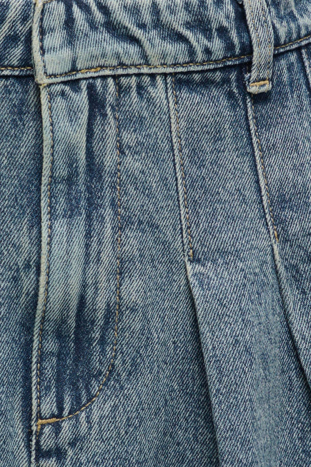 Korte rok - mid blue denim