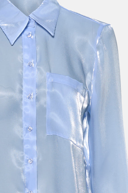 Chemise à manches longues - bleu