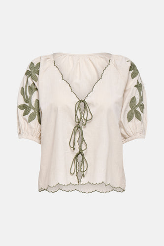 T-shirt met korte mouwen - ecru