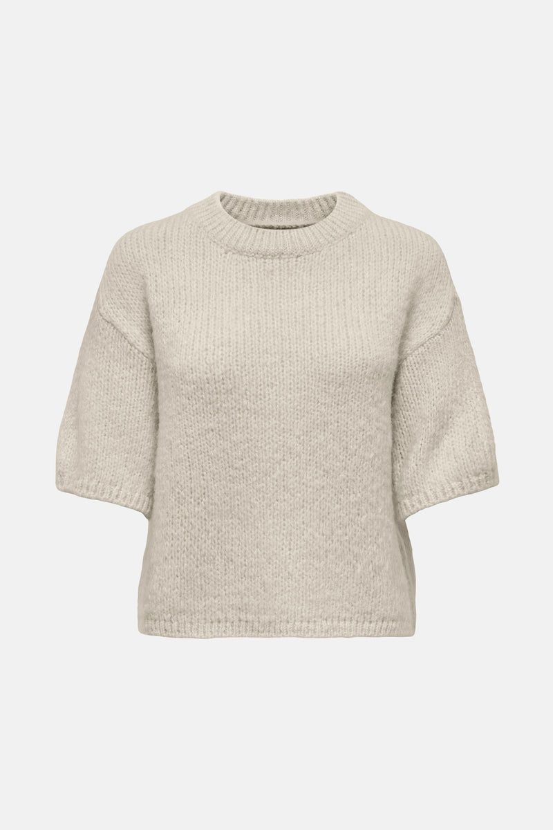 Trui met ronde hals Ecru - JDY