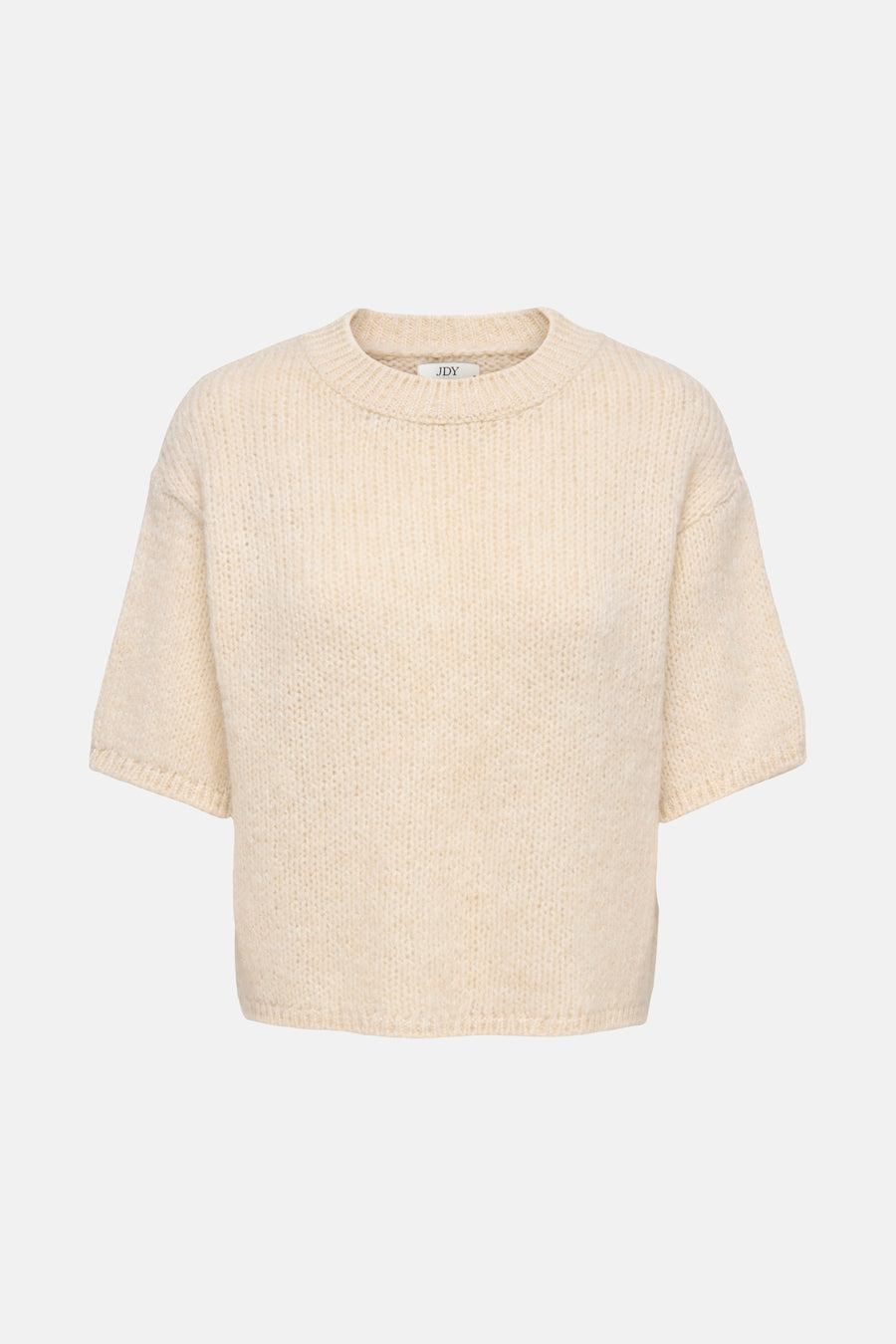 Pull met ronde hals - ecru - JDY