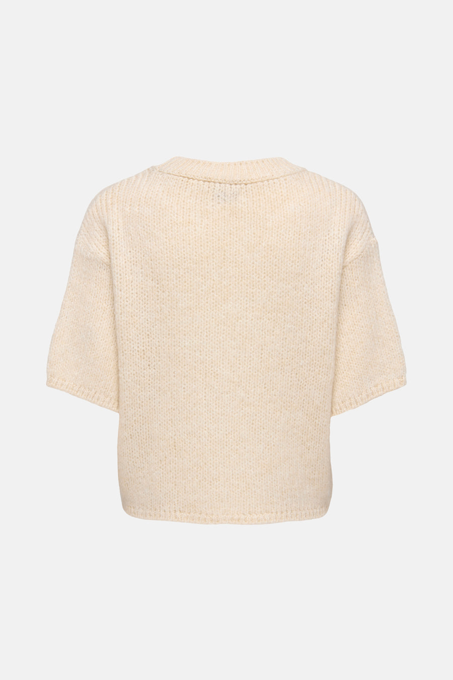 Pull met ronde hals - ecru - JDY