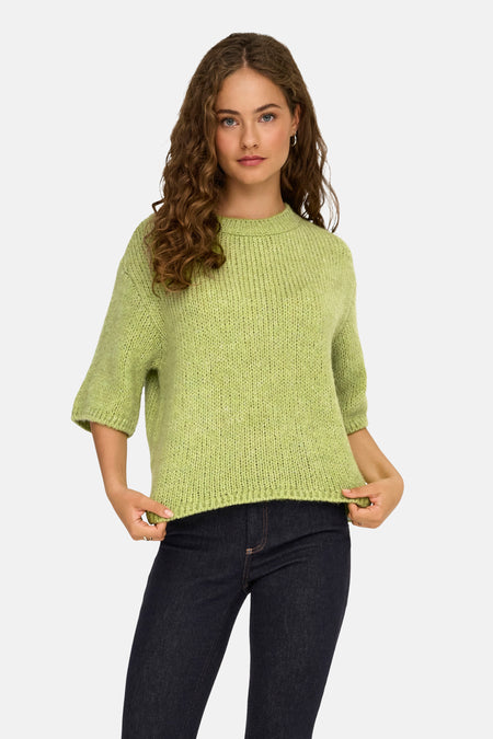 Pull met ronde hals - groen