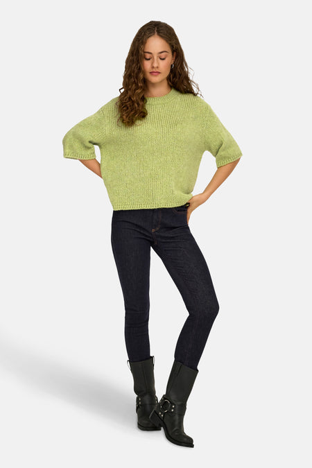 JDYLINEA S/S PULLOVER O-NECK KNT NOOS