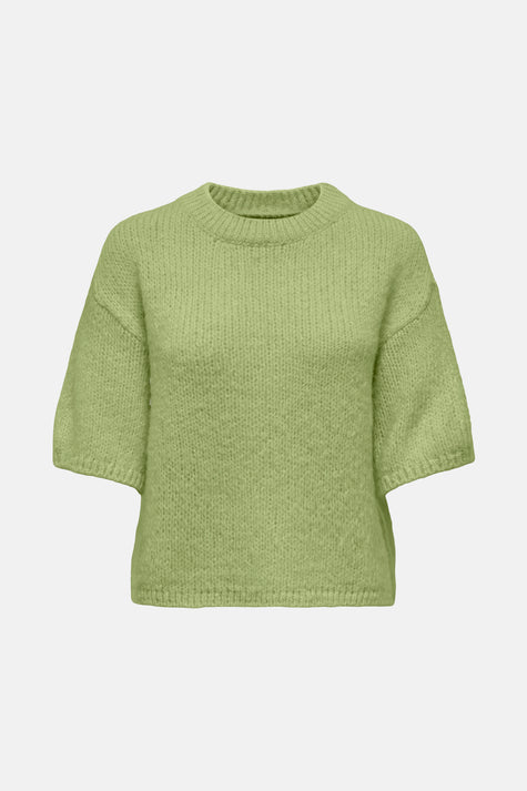 Pull met ronde hals - groen