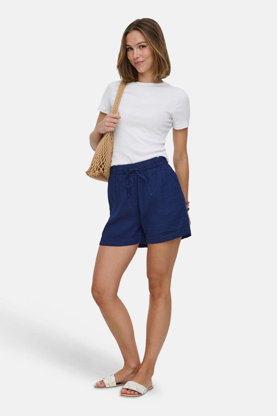 Short - dark blue denim