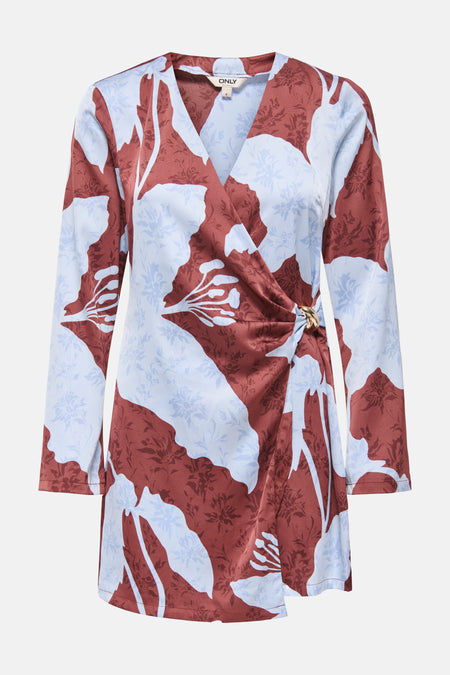 Kleedje met lange mouwen - multicolor