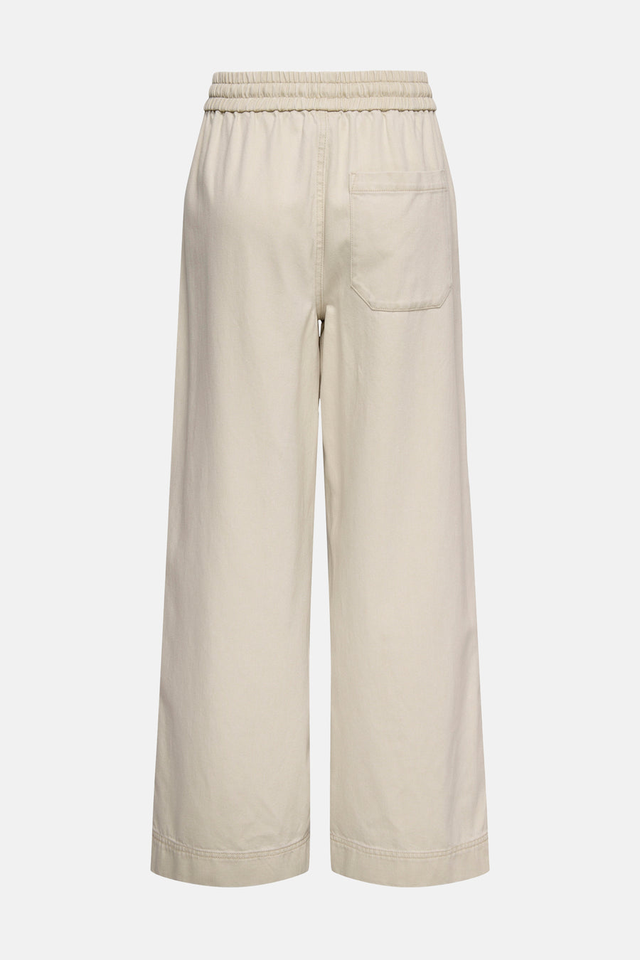 Pantalon écru de ONLY, avec une taille élastique et une poche arrière unique.