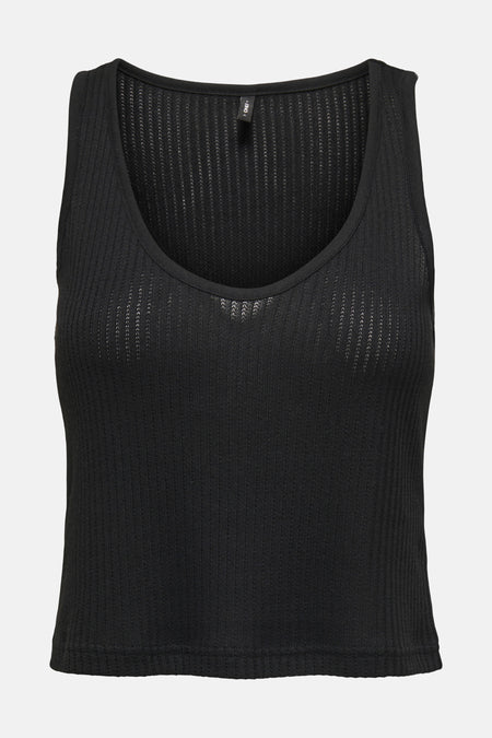 Top - zwart