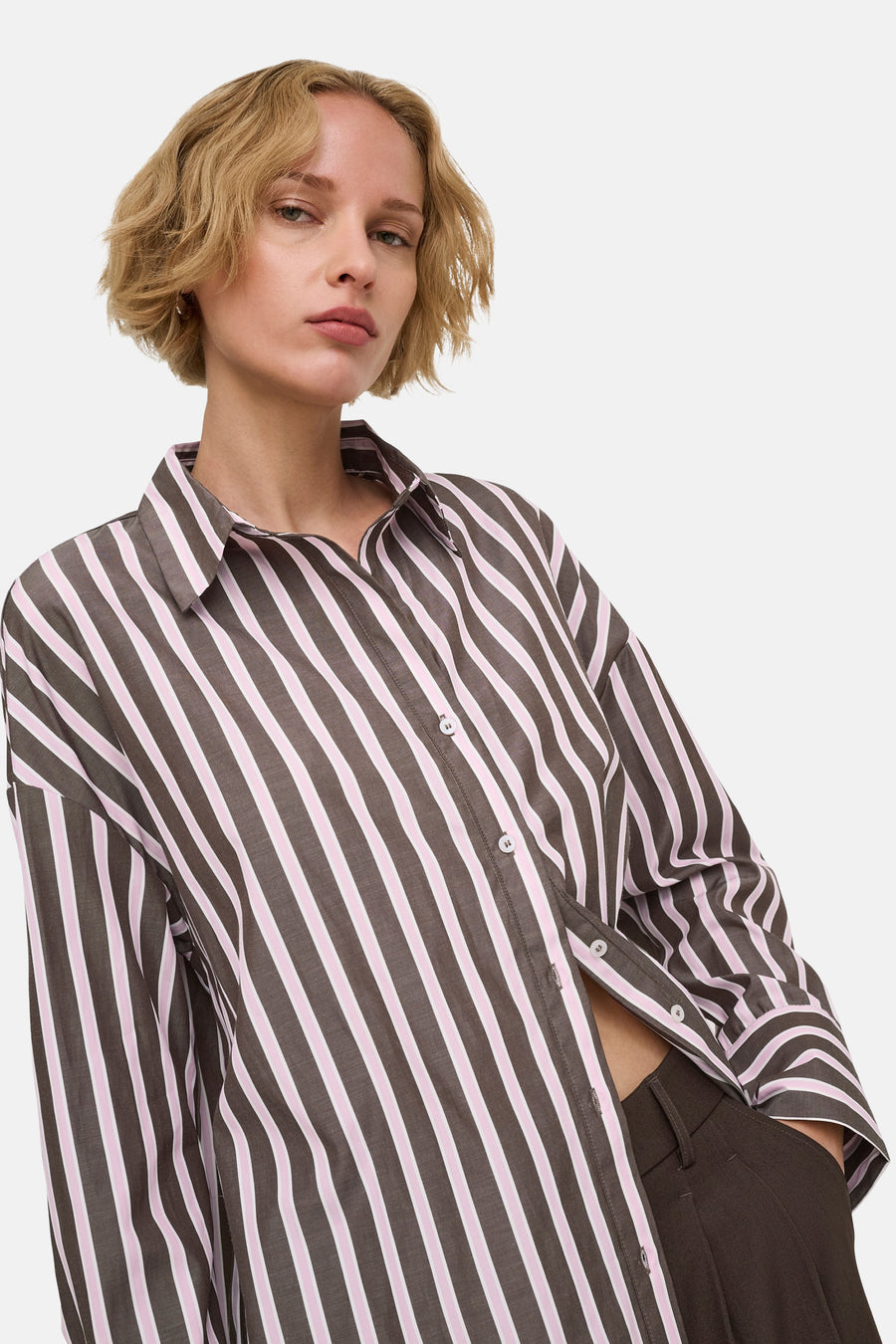 Chemise à manches longues - Coffee Bean