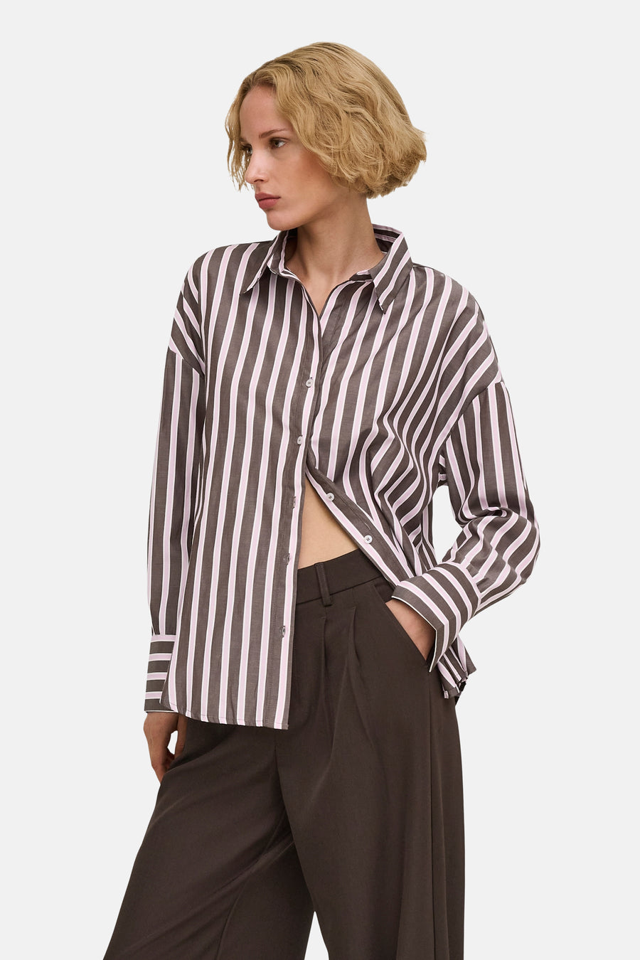Chemise à manches longues - Coffee Bean