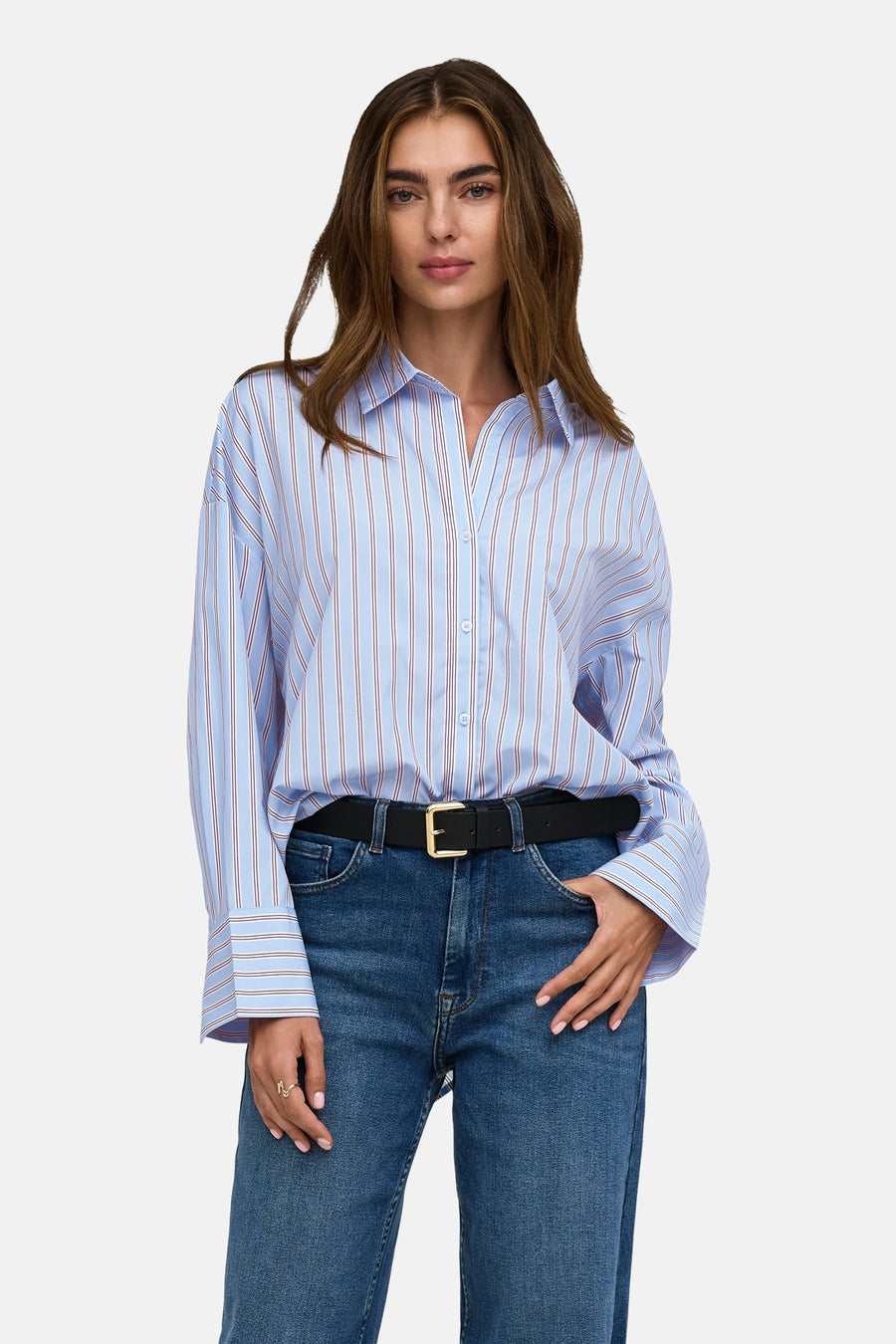 Hemd met lange mouwen - blauw