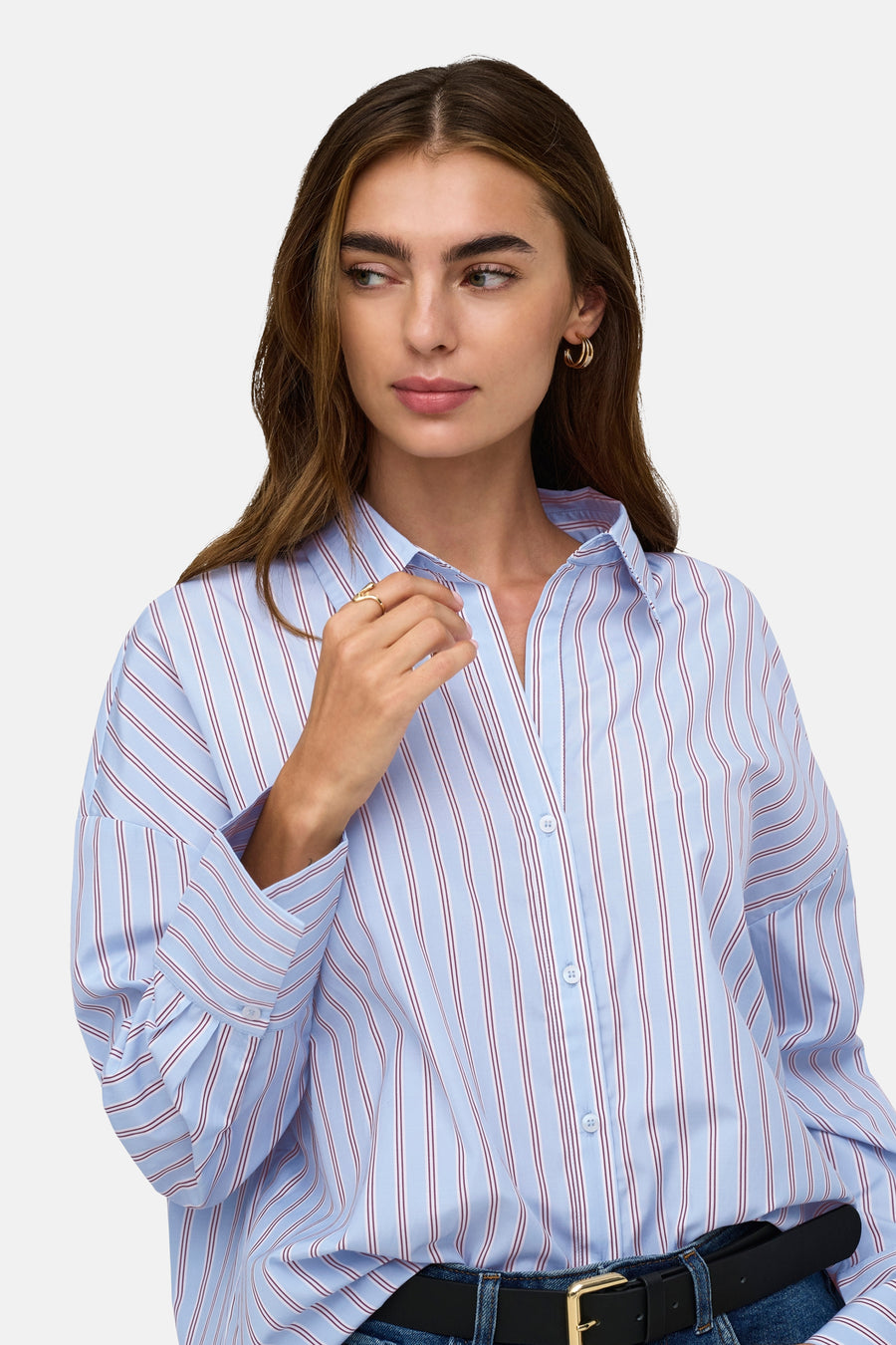 Hemd met lange mouwen - blauw