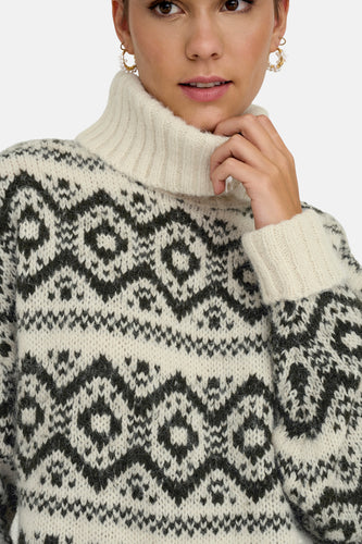 Trui met rolkraag multicolor - ONLY®